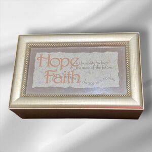 Hope & Faith Musical Jewelry Box – Vintage-Inspired Keepsake